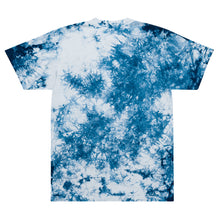 Oversized Embroidered "Scream" tie-dye T-shirt